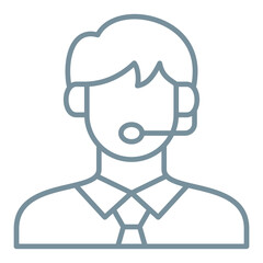 Fototapeta premium Customer Service Agent Icon