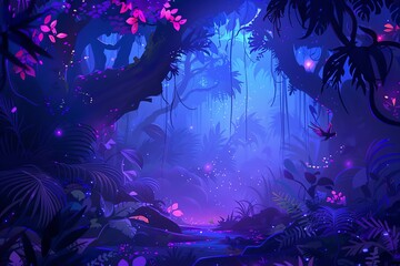 Obraz premium Jungle Dreamscape Background