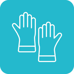 Obraz premium Cleaning Gloves Icon