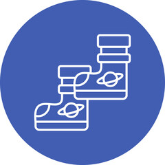 Obraz premium Space Boots Icon