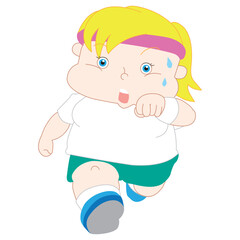 Fat girl running