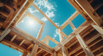 Obraz premium construction of a house