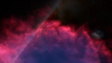 Universe filled with stars, nebula and galaxy
