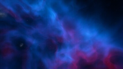 Universe filled with stars, nebula and galaxy
