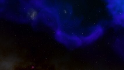 Obraz premium Universe filled with stars, nebula and galaxy 