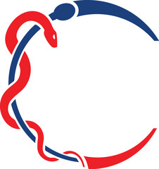 Caduceus Medical Logo design Template for your Brand