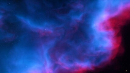 Space background. Nice clean colorful nebula with star field. 3D rendering
