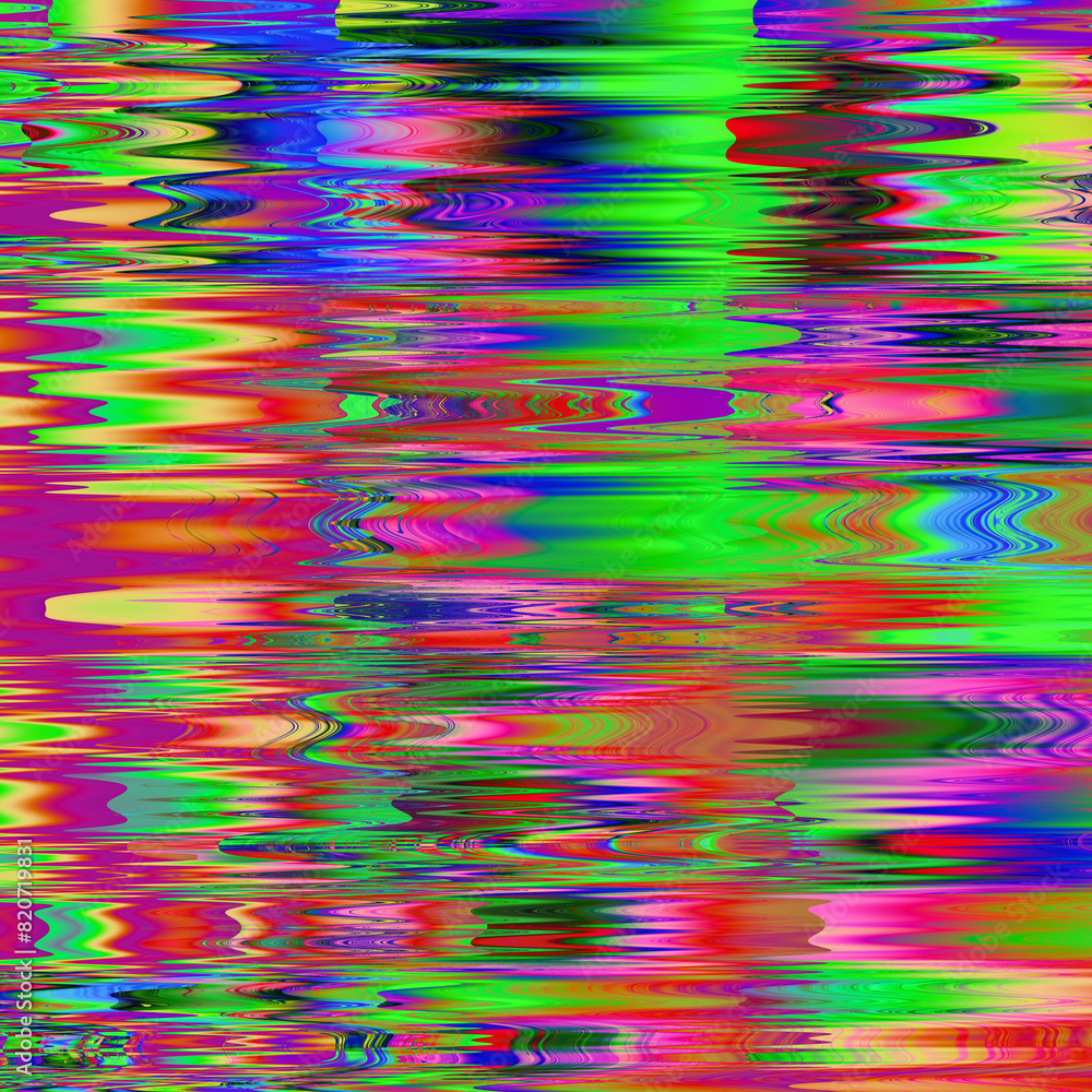 Aufkleber tv noise static effect, abstract glitch background. fractal digital art pattern
