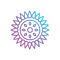 Rangoli vector icon