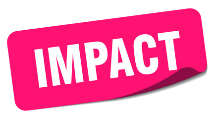 impact sticker. impact label