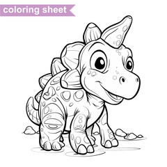 Fototapeta premium Coloring worksheet page. Educational printable coloring worksheet. Printable activity page for kids. 