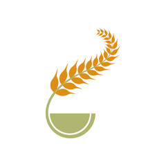 Agriculture wheat Logo