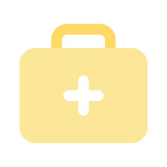 Fototapeta premium Download this amazing icon of first aid bag, medical box vector design