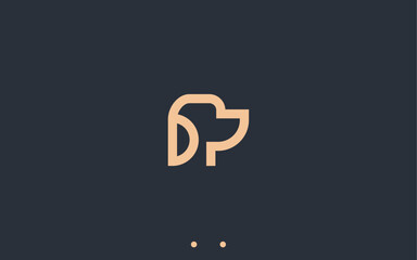 dog head logo design vector silhouette illustration