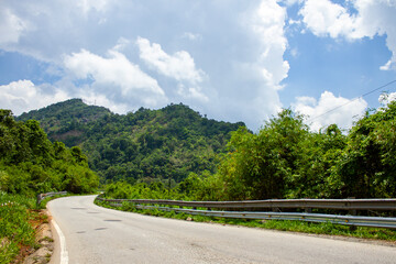 Landscape Of Bao Loc Mountain Pass In Lam Dong, Vietnam.