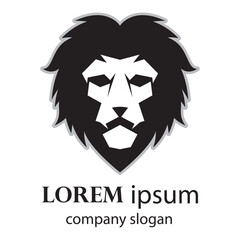 Elegant and dignified lion head logo design