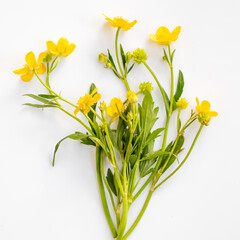 spring flower buttercup yellow