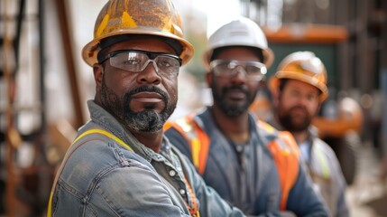 The diverse three-person construction team will demonstrate expertise and commitment to excellence in all aspects of the job.