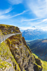 Cliff Walk in Grindelwald First, Switzerland
