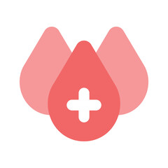 Obraz premium A modern icon of blood donation in editable style