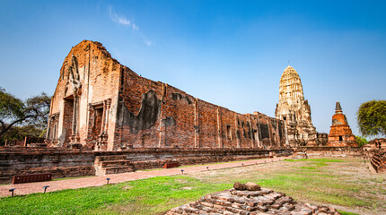 An ancient temple from the Ayutthaya period in Wat Ratchaburana, an ancient temple over six hundred...