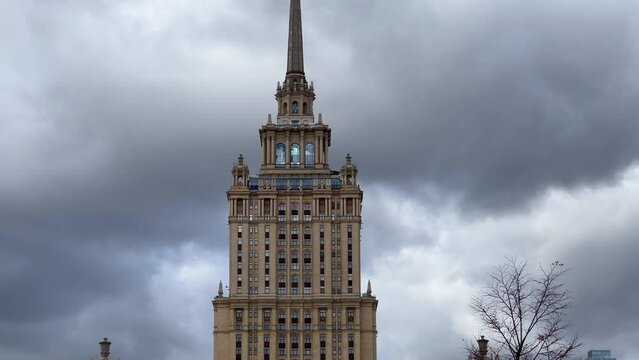 Stalin's skyscraper Hotel Ukraine Radisson in Moscow Russia