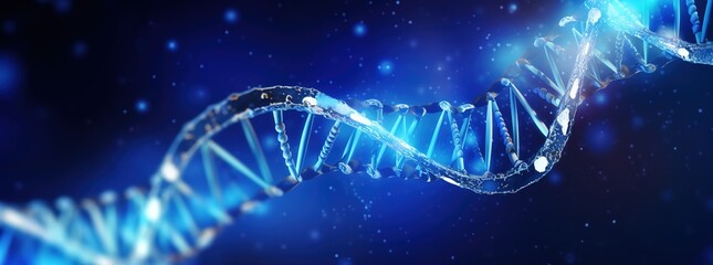 DNA gene background science helix cell genetic medical biotechnology biology bio. Technology gene DNA abstract molecule medicine blue 3D background research digital futuristic human concept health