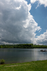 clouds over the river, langres, La Liez