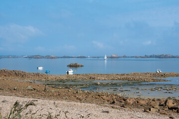 Paysage de mer à Ploubazlanec en Bretagne
