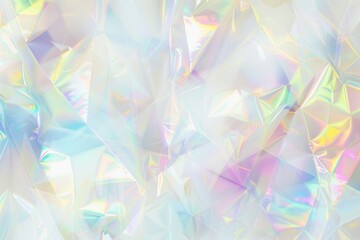 A close up of a crumpled up piece of iridescent cellophane. AIG51A.