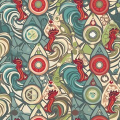 Fototapeta premium seamless floral pattern