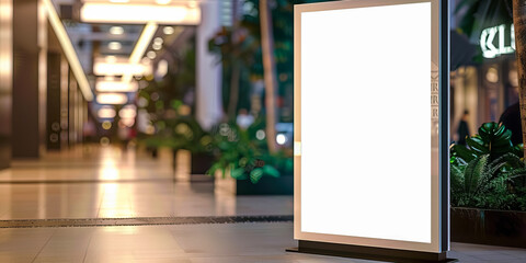 Blank street sign mockup for advertising with copy space for sale and offers advertising
