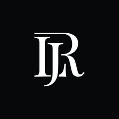 LJR logo design vector template