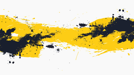 Horizontal backdrop with abstract yellow and black 