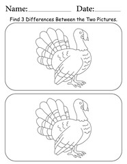 Birds Printable Activity Page for Kids. Educational Resources for School for Kids. Kids Activity Worksheet. Find Differences Between 2 Shapes