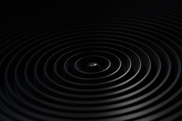 3d abstract wavy rippled black background wallpaper