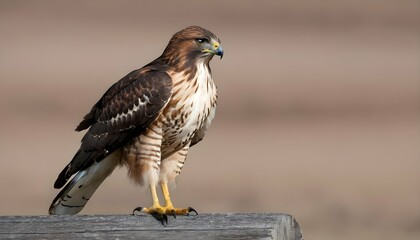 A Hawk With Its Feathers Ruffled By The Wind Upscaled 9