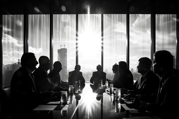 Obraz premium Business Meeting, Generative AI