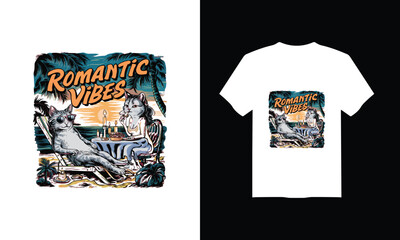 Fototapeta premium New, summer t shirt design vector illustration 