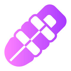 sleeping bag gradient icon