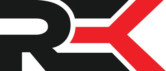 REK letter logo design for your brand