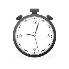 Stopwatch icon. Time Design. Flat Style. Vector icon