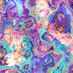 Abstract colorful wavy groovy psychedelic background. Abstract marbleized effect background.