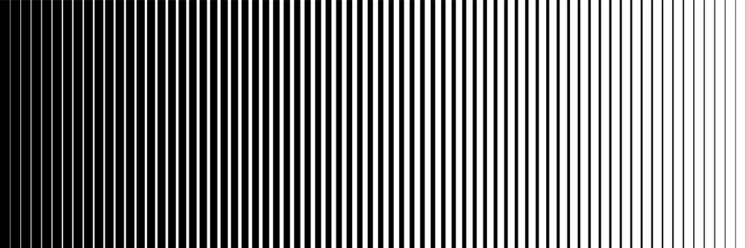 horizontal halftone of black blended rectangle design for pattern and background.