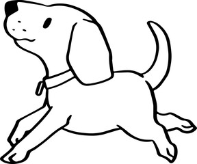 cute cartoon dog drawing.
