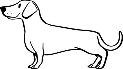 cute cartoon dog drawing.