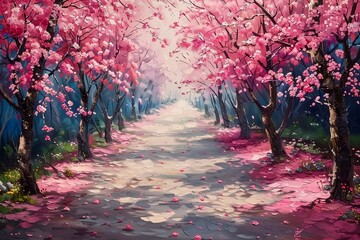 spring, oil painting 