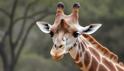 A Giraffe With Its Tongue Stretched Out Tasting Upscaled 4