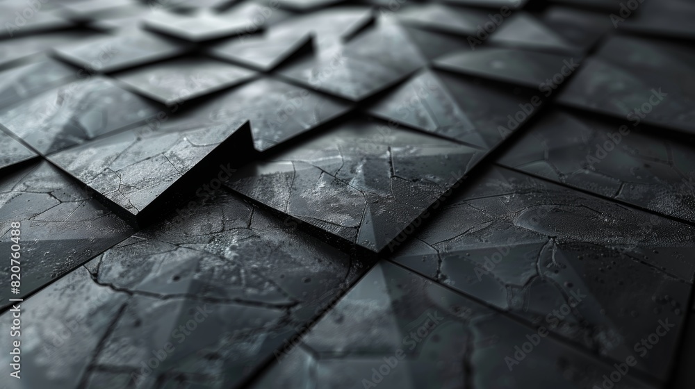 Aufkleber abstract background created by black triangles lined up to form a beautiful pattern.