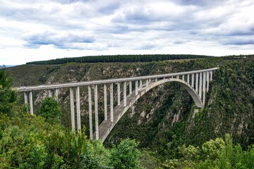 Fototapeta premium Bloukrans Bridge in the Western Cape Province, Tsitsikamma region of the Garden Route
